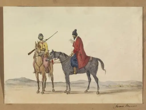 Two Persian Horsemen