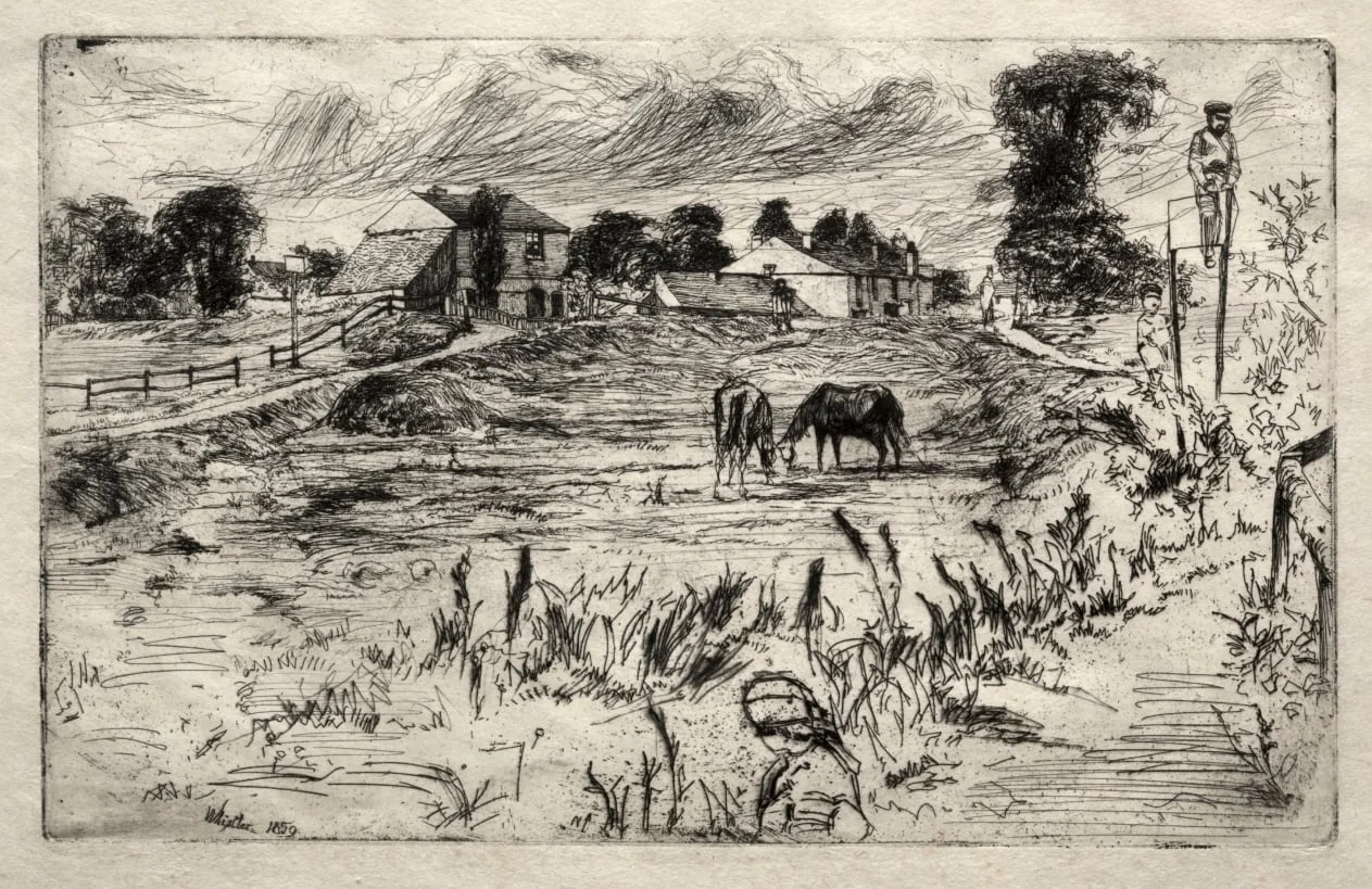 Landscape with the Horse, by James McNeill Whistler, 1859
