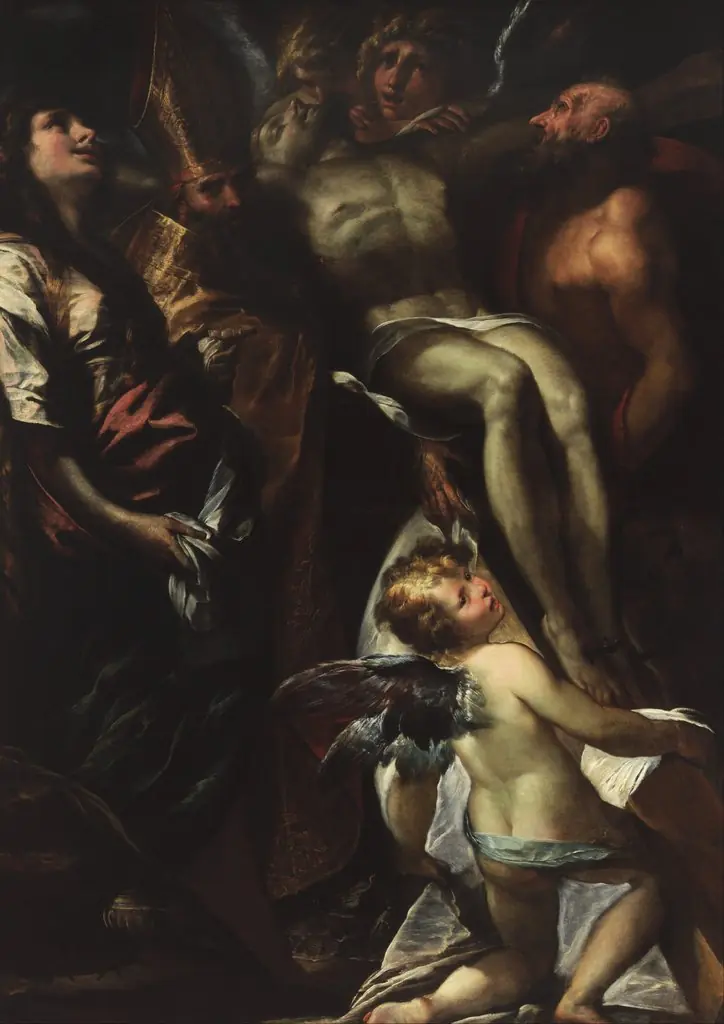 The Lowering of the Cross with Sts Mary ...