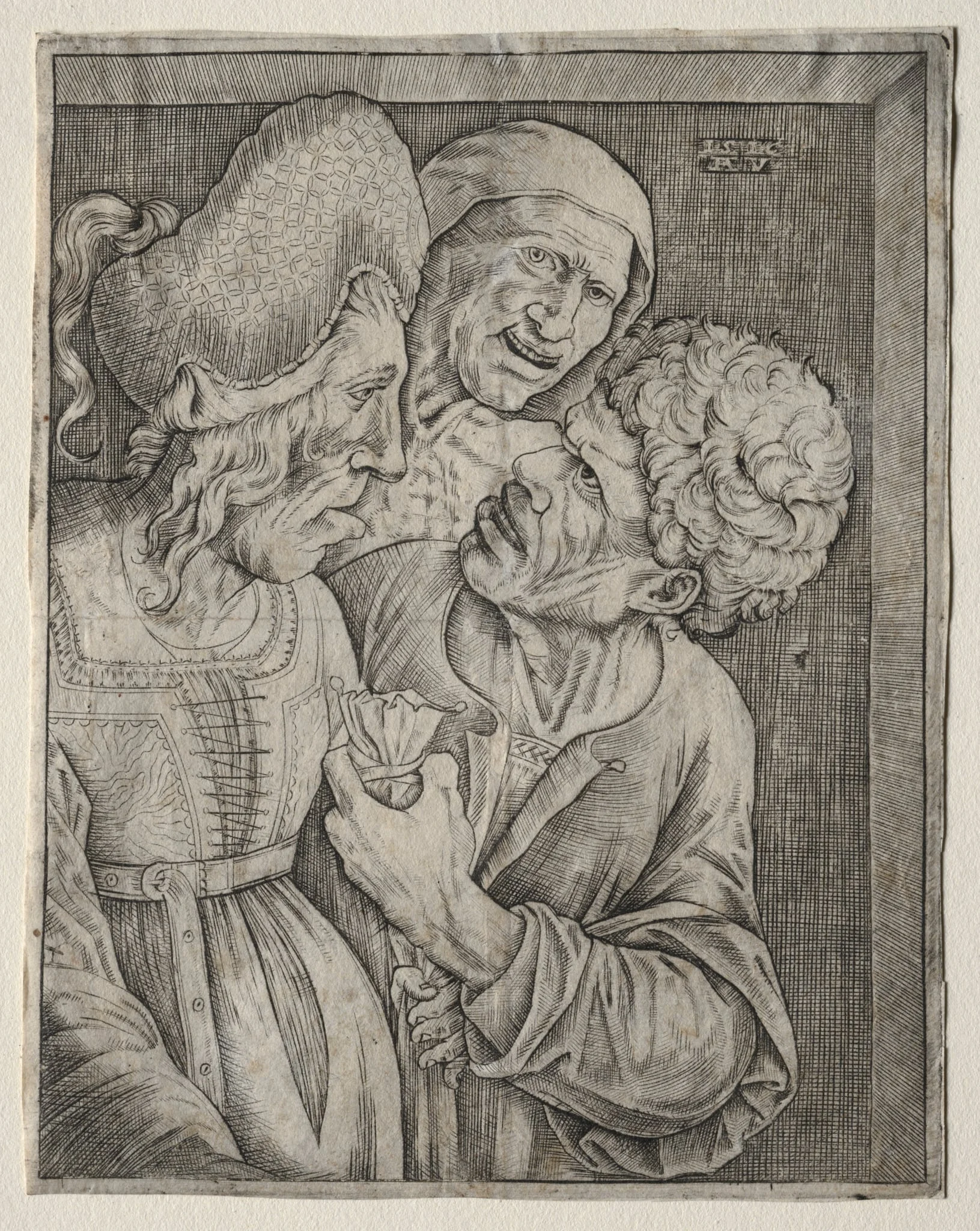 The Rich Old Woman, by Agostino dei Musi, 1504