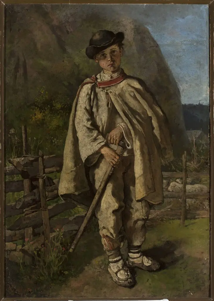 Portrait of a Highlander boy