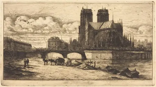 L'abside de Notre-Dame de Paris (The Apse of the Cathedral of Notre Dame, Paris)