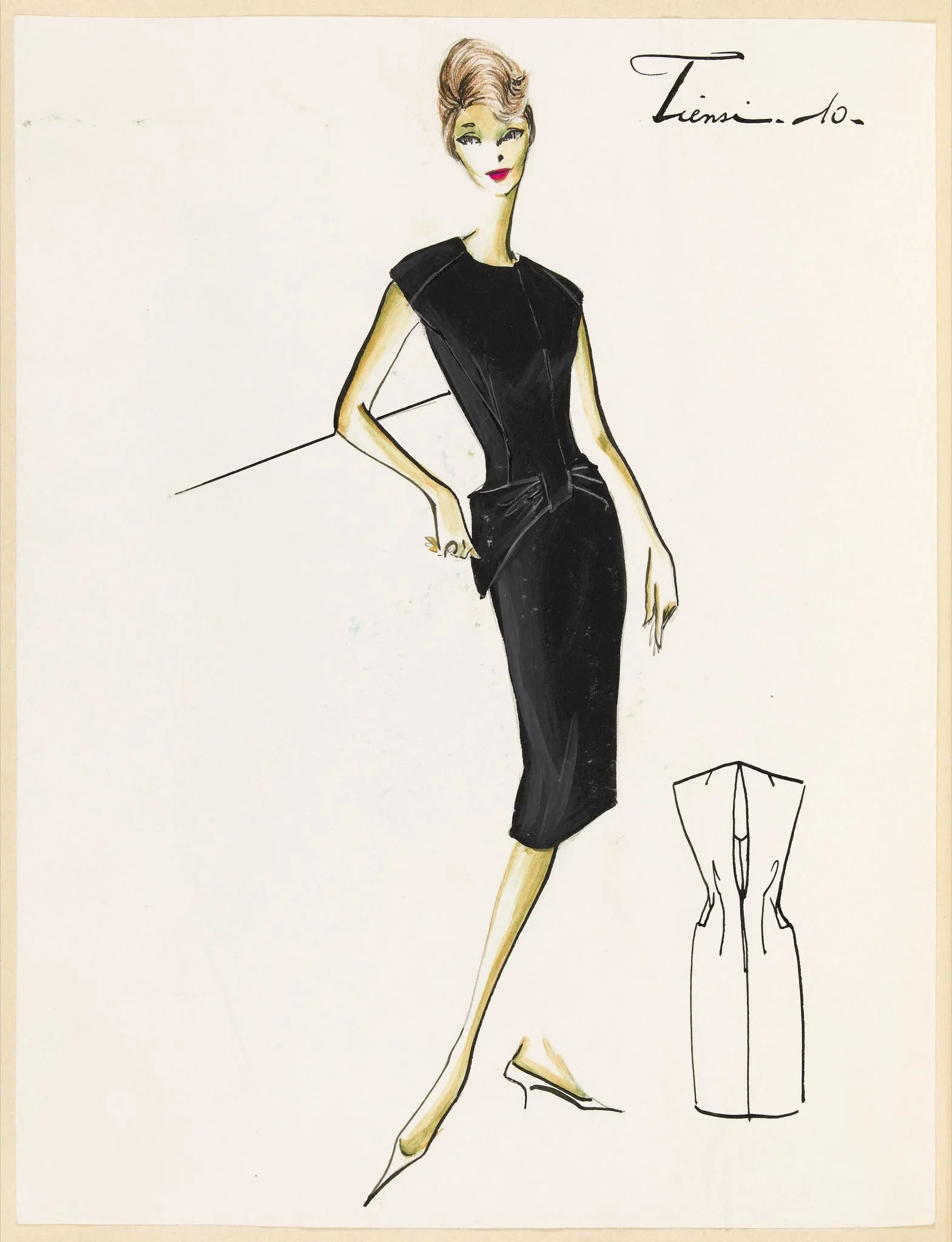Tiensi, by Carven, 1959