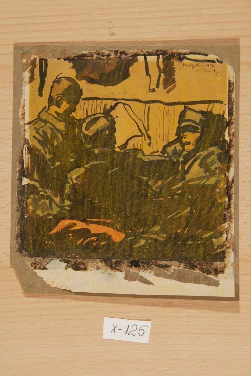 Kirdjali - Prizonieri în lagăr, by Nicolae Tonitza, 1923