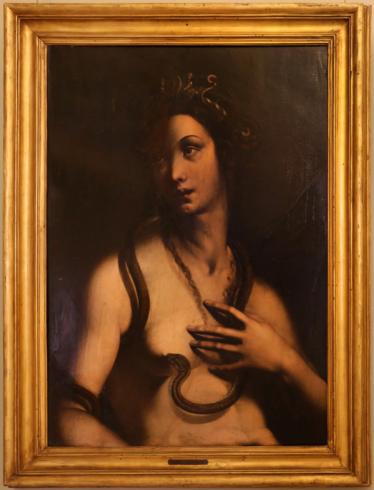 Cleopatra, by Leonardo da Pistoia, oil, 1600
