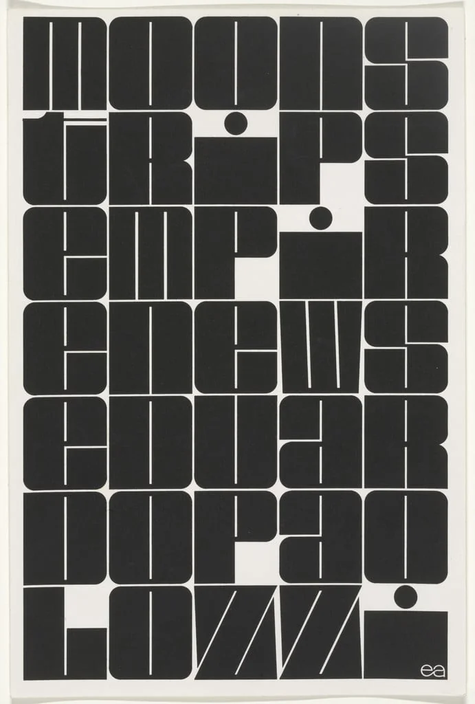 Untitled, by Eduardo Paolozzi, ink, 1967