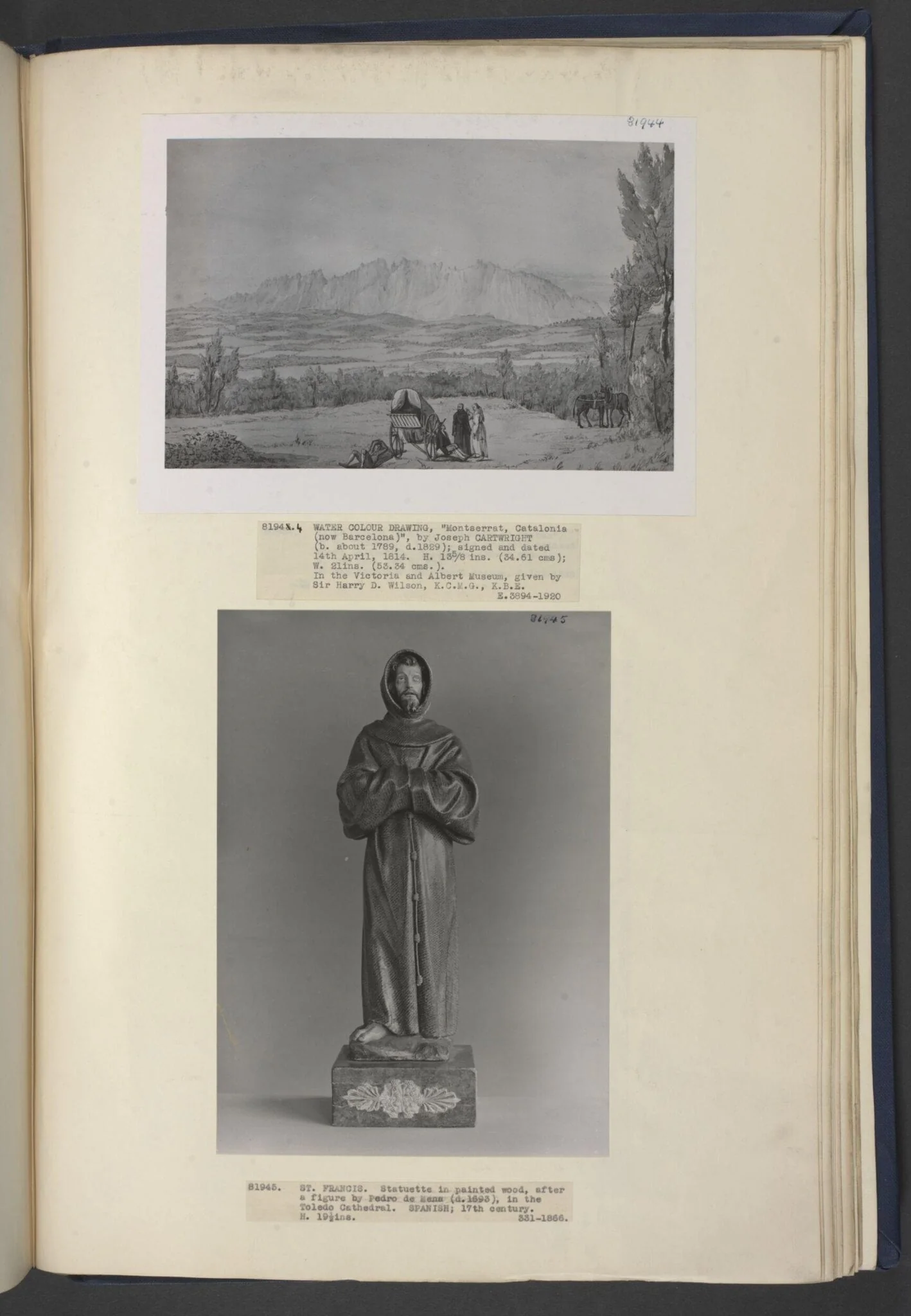Montserrat, Catalonia, by Joseph Cartwright, 1814