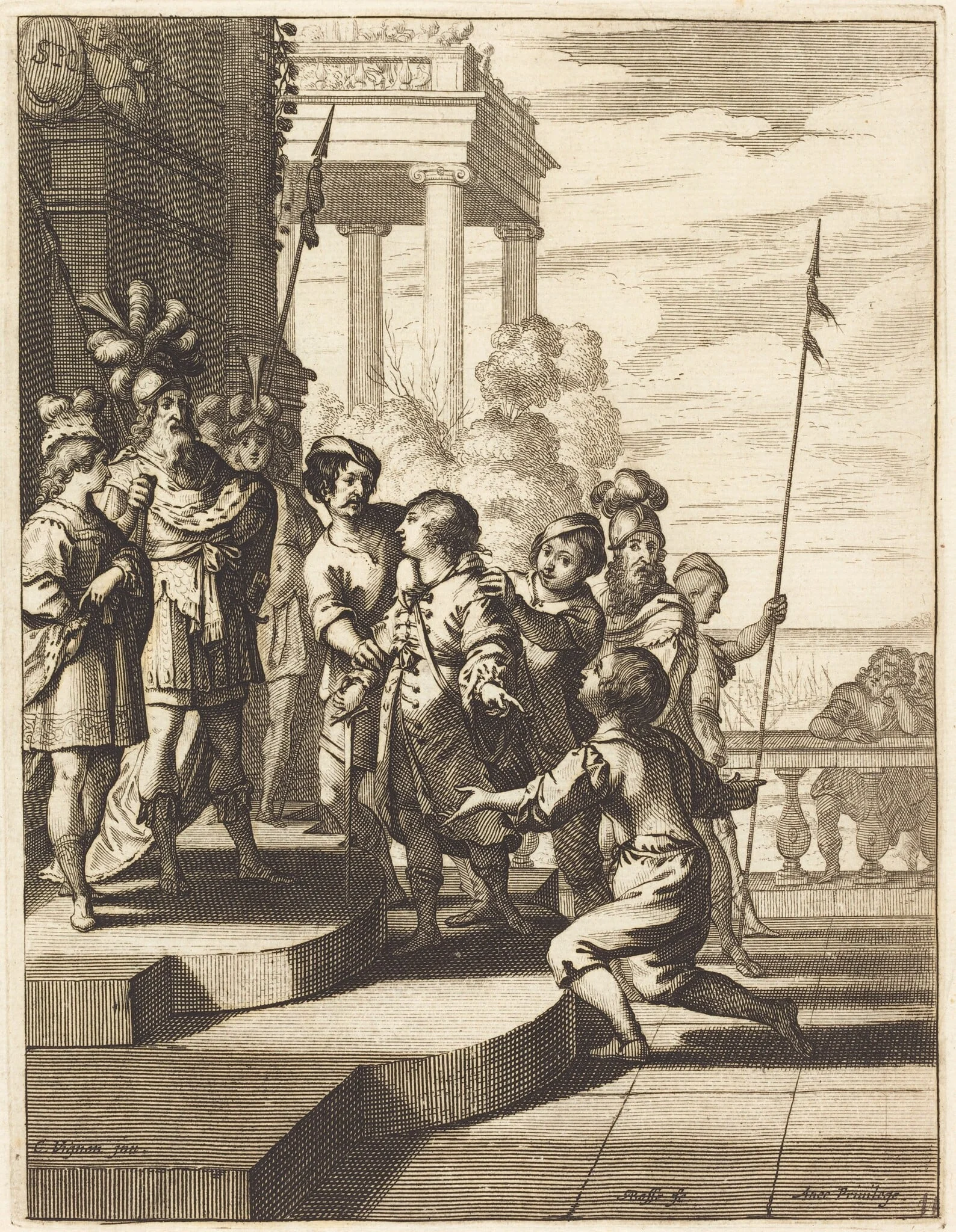 Illustration to Jean Desmarets' "L'Ariane"