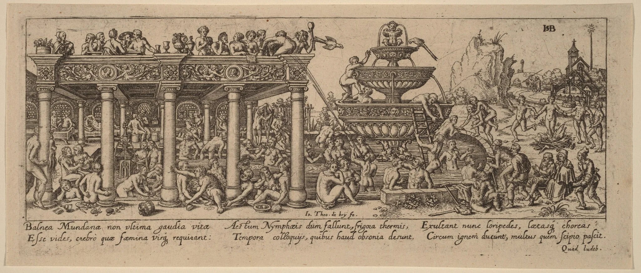 Fountain of Youth, by Johann Theodor de Bry, ink, 1592