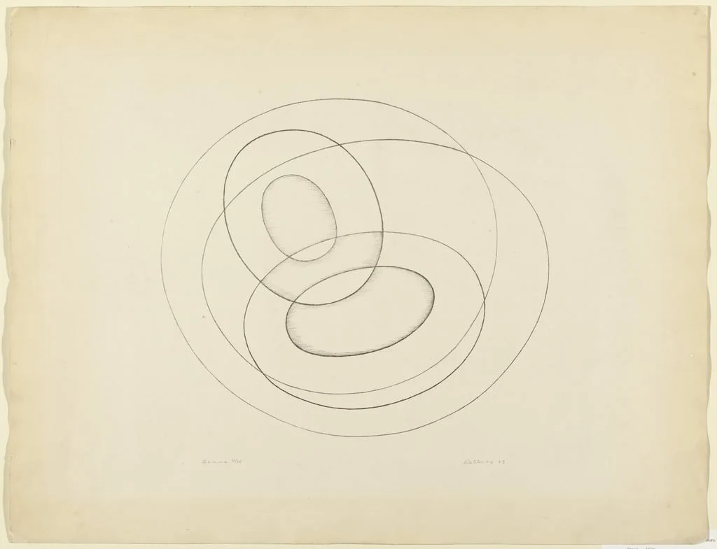 Untitled, by Josef Albers, ink, 1939