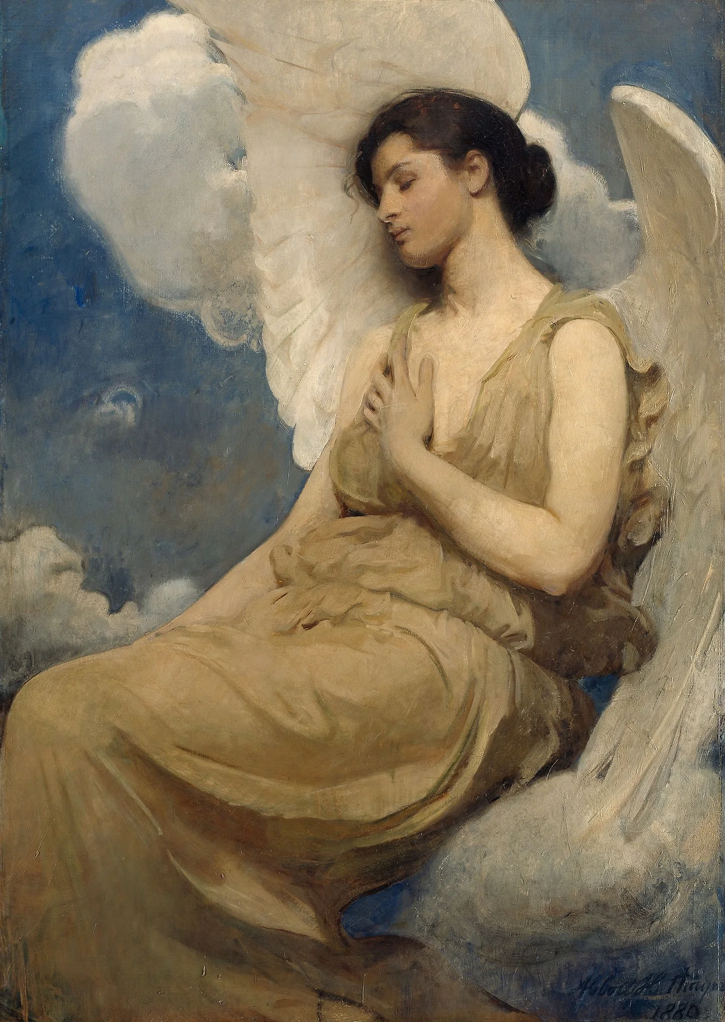 Winged Figure, by Abbott Handerson Thayer, oil, 1895