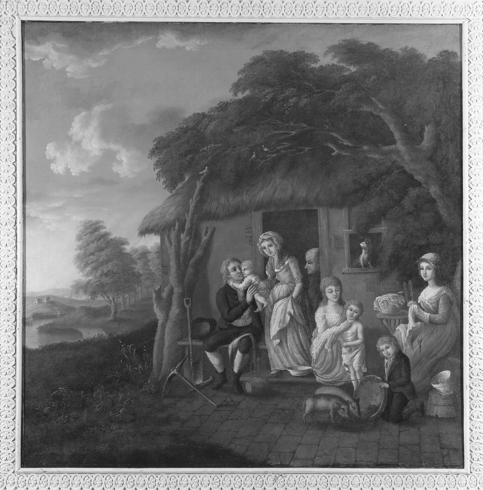 Saturday Evening, by Michele Felice Cornè, oil, 1802
