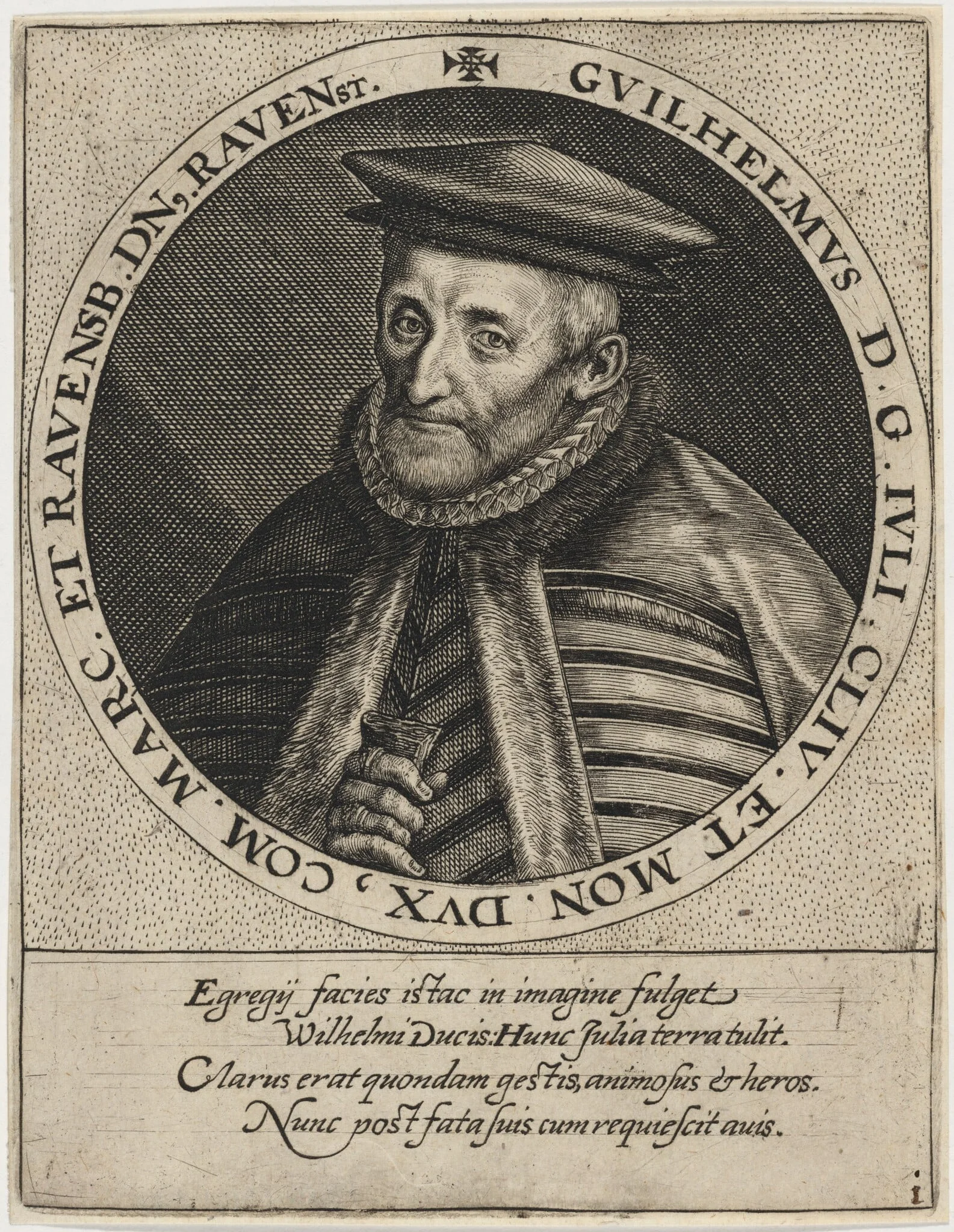 William Count la Marck, Duke of Julich and Cleves, by Unknown 19th Century, ink, 1850