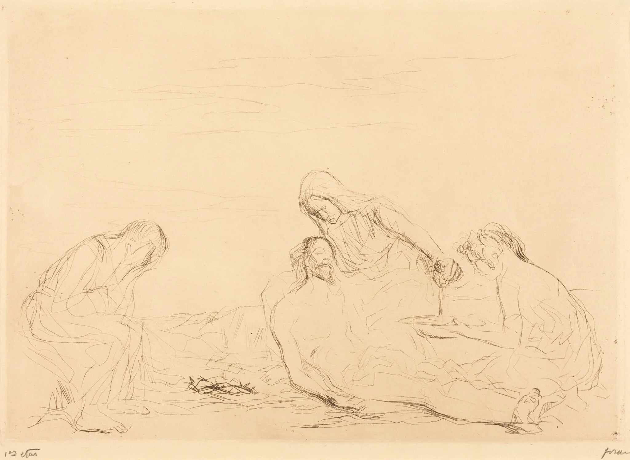 Pietà (3e planche) (Pietà) (third plate)