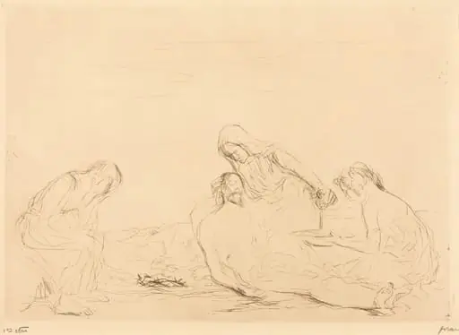 Pietà (3e planche) (Pietà) (third plate)