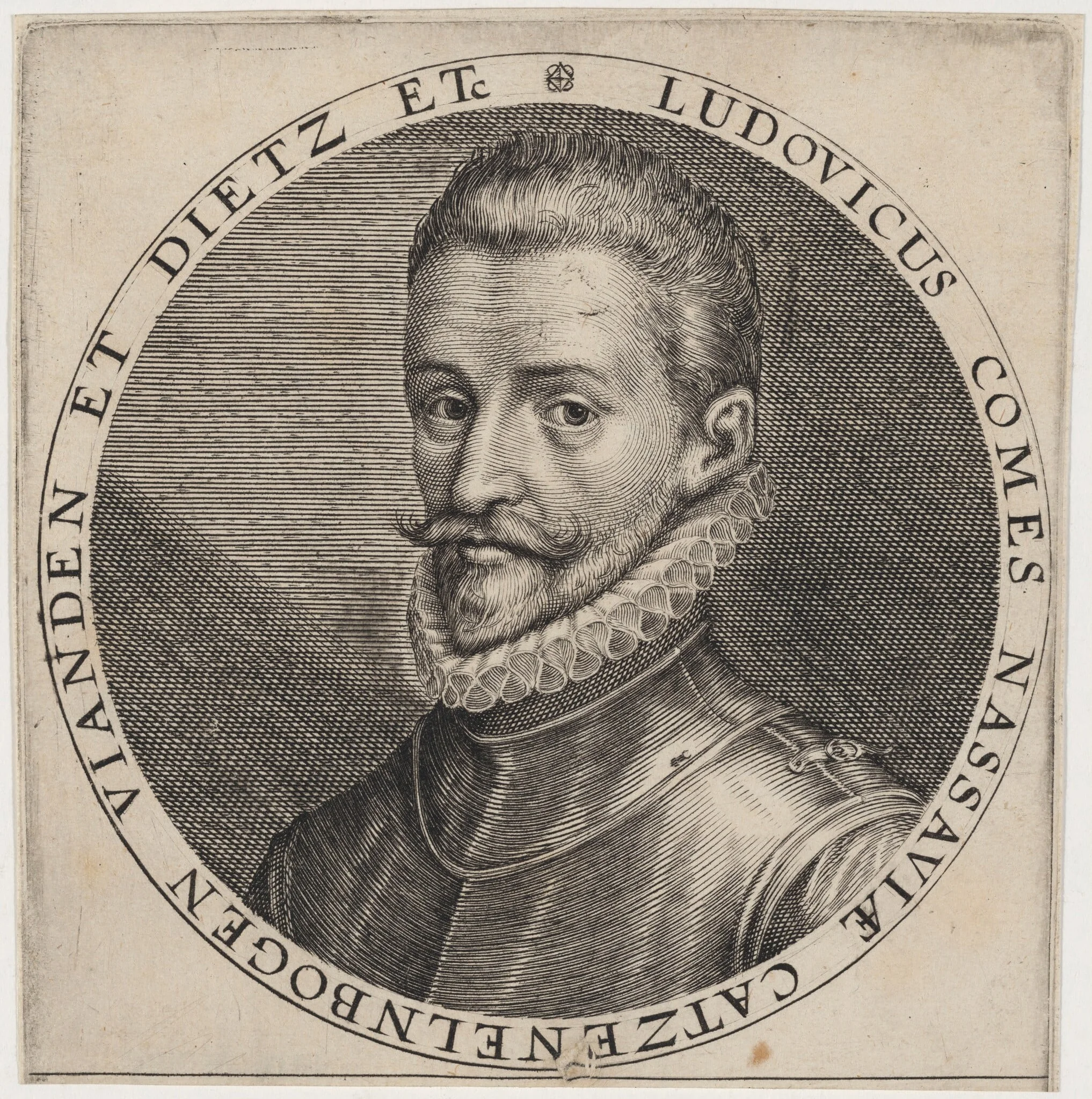 Louis of Nassau, by Unknown 19th Century, ink, 1850