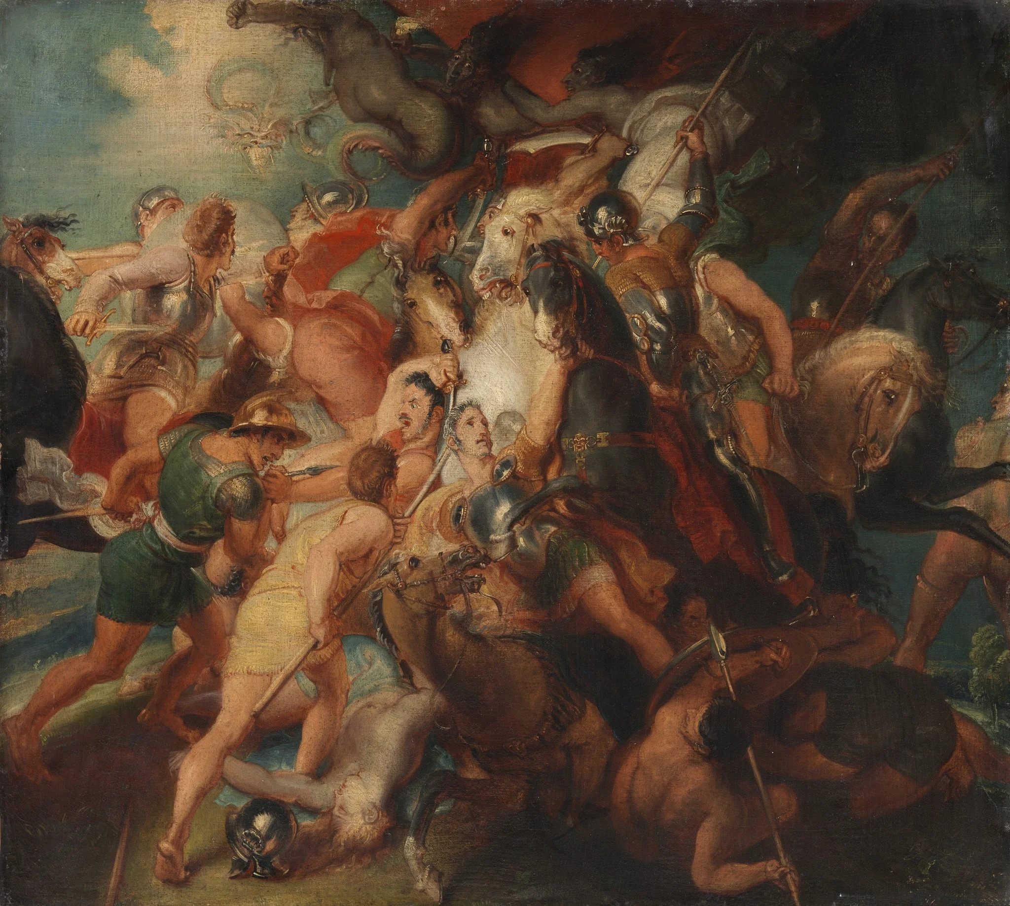 The Horrors of War, Sketch for Burghley House Mural