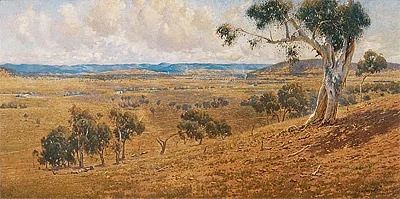 Federal Capital Site, by W. Lister Lister, watercolor, 1913