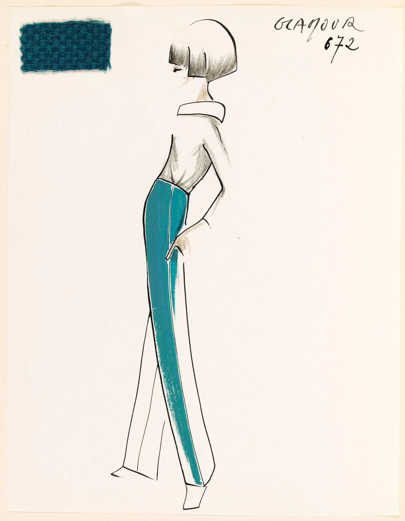 GLAMOUR, by Marie-Louise Carven, 1965