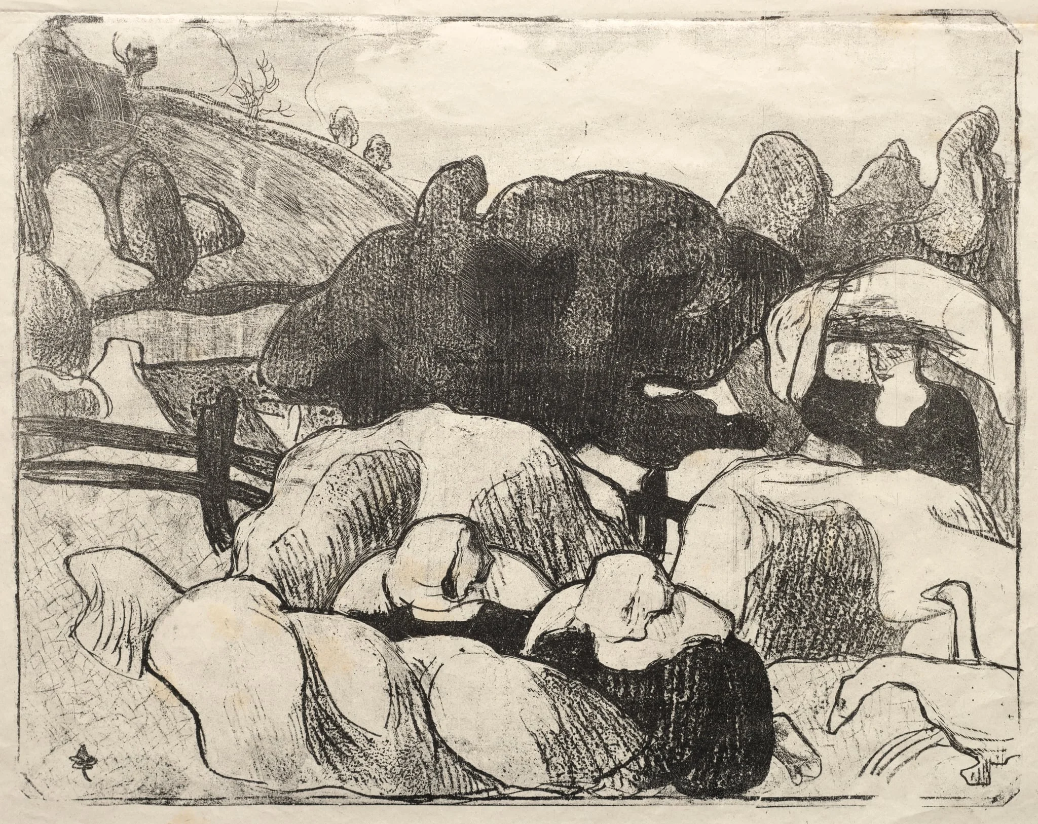 Les Bretonneries: Breton Women Making Haystacks (Bretonnes Faisant les Foins)