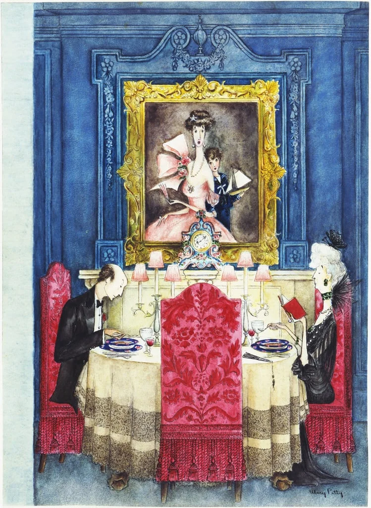 Untitled, by Mary Petty, watercolor, 1951