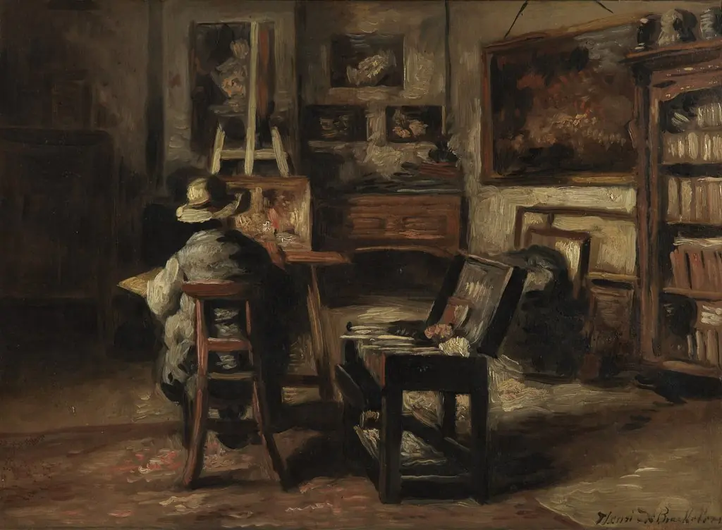 The Studio of Ferdinand De Braekeleer I, Father of the Painter