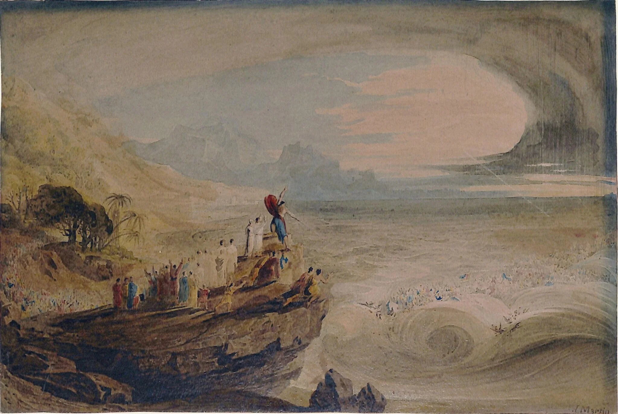 The destruction of the Egyptians in the Red Sea