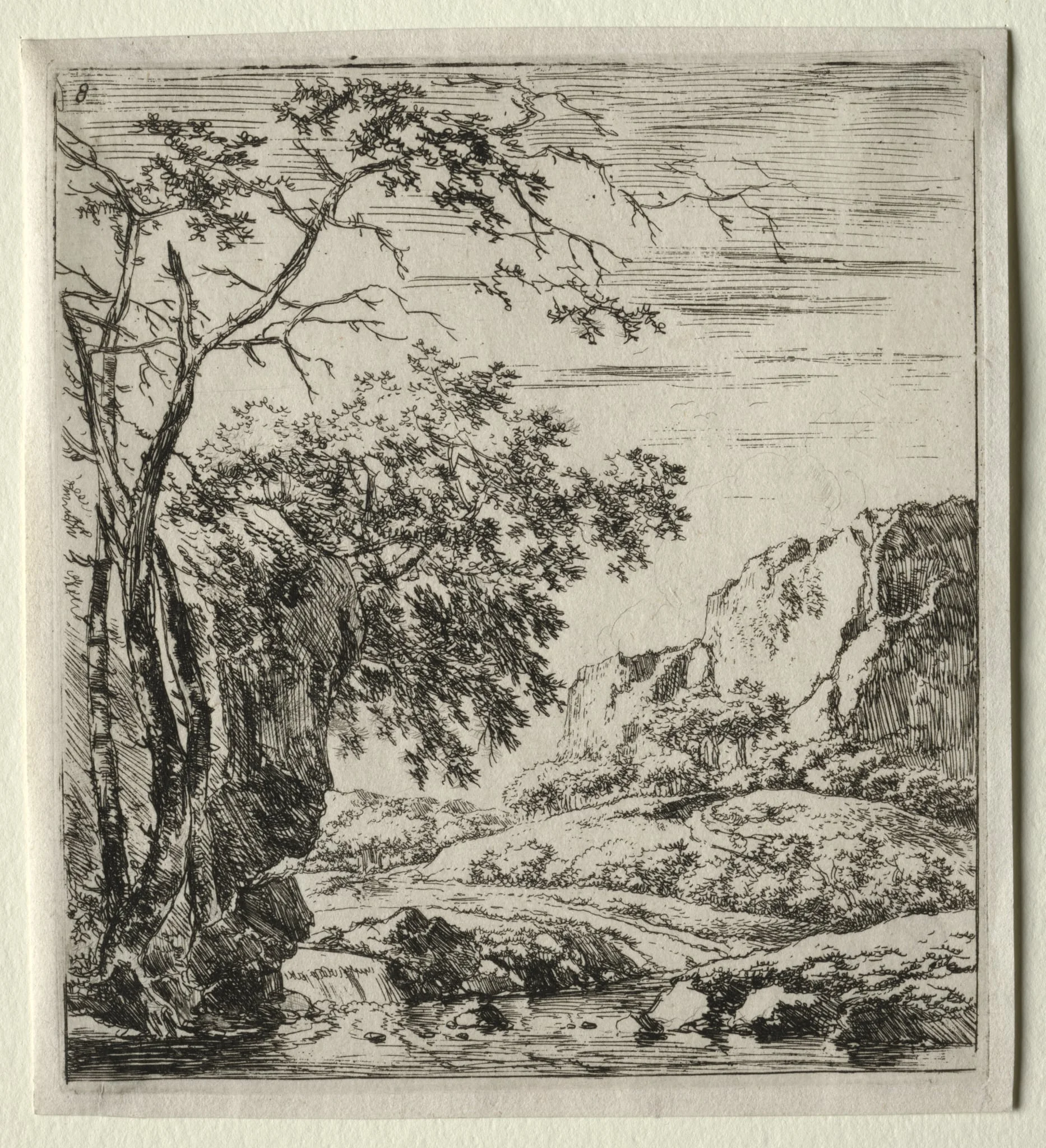 Les trois arbres près du rocher, by Herman Naiwinx, 1646