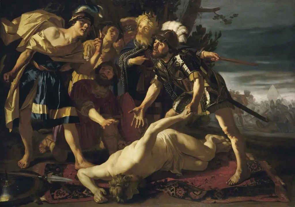 Achilles preparing to avenge the death of Patroclus
