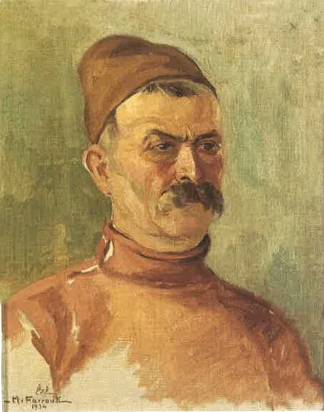 The Oil Seller, by Moustafa Farroukh, oil, 1939