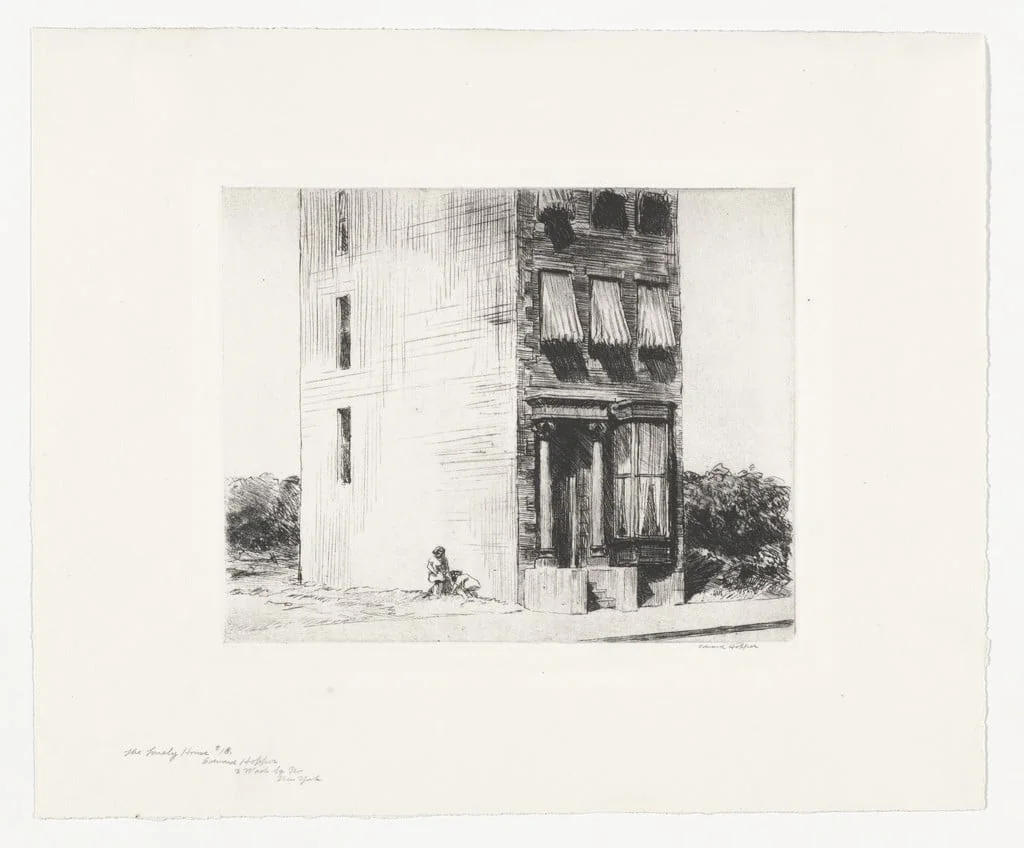 Untitled, by Edward Hopper, ink, 1922