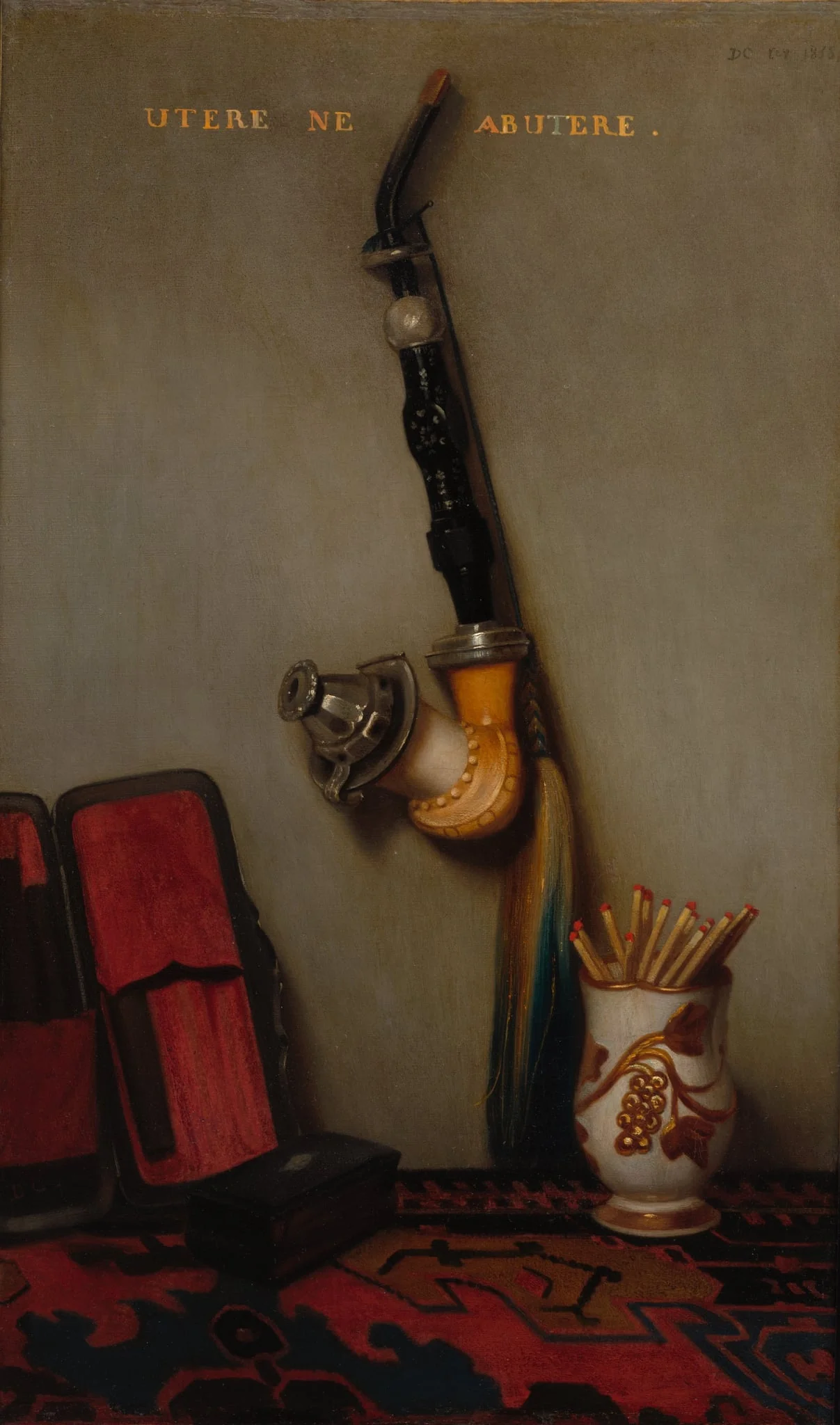 Still Life with Pipe and Matches, by Alexandre Gabriel Decamps, unspecified, 1858