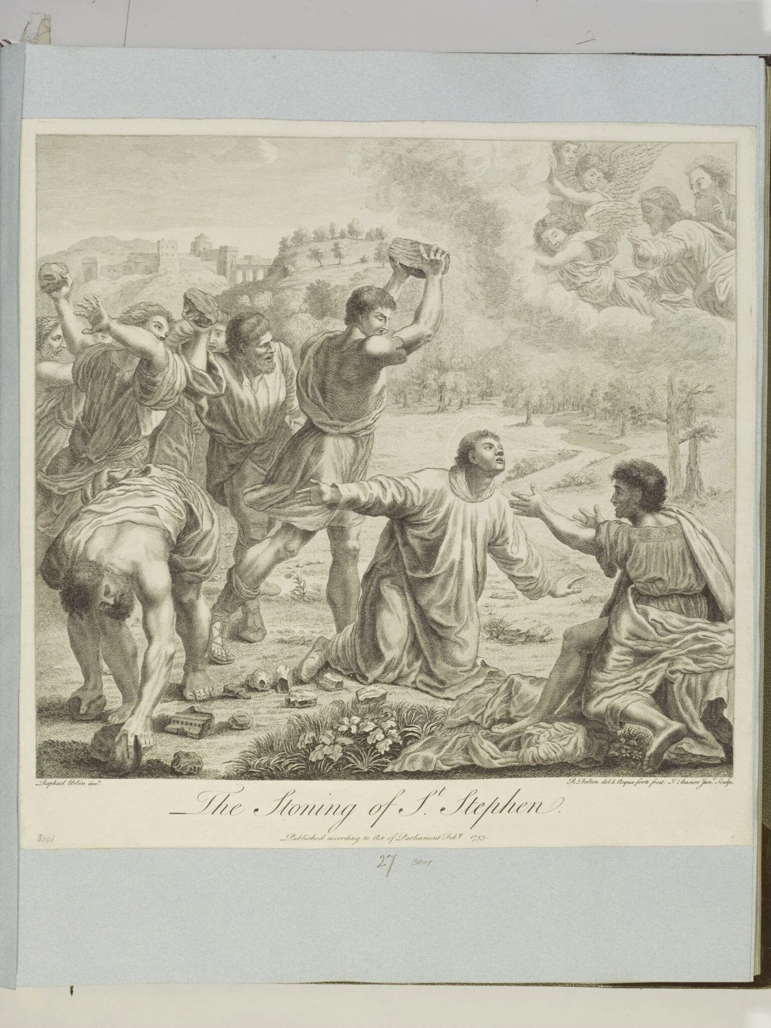 The Stoning of St. Stephen, by James Basire, 1850
