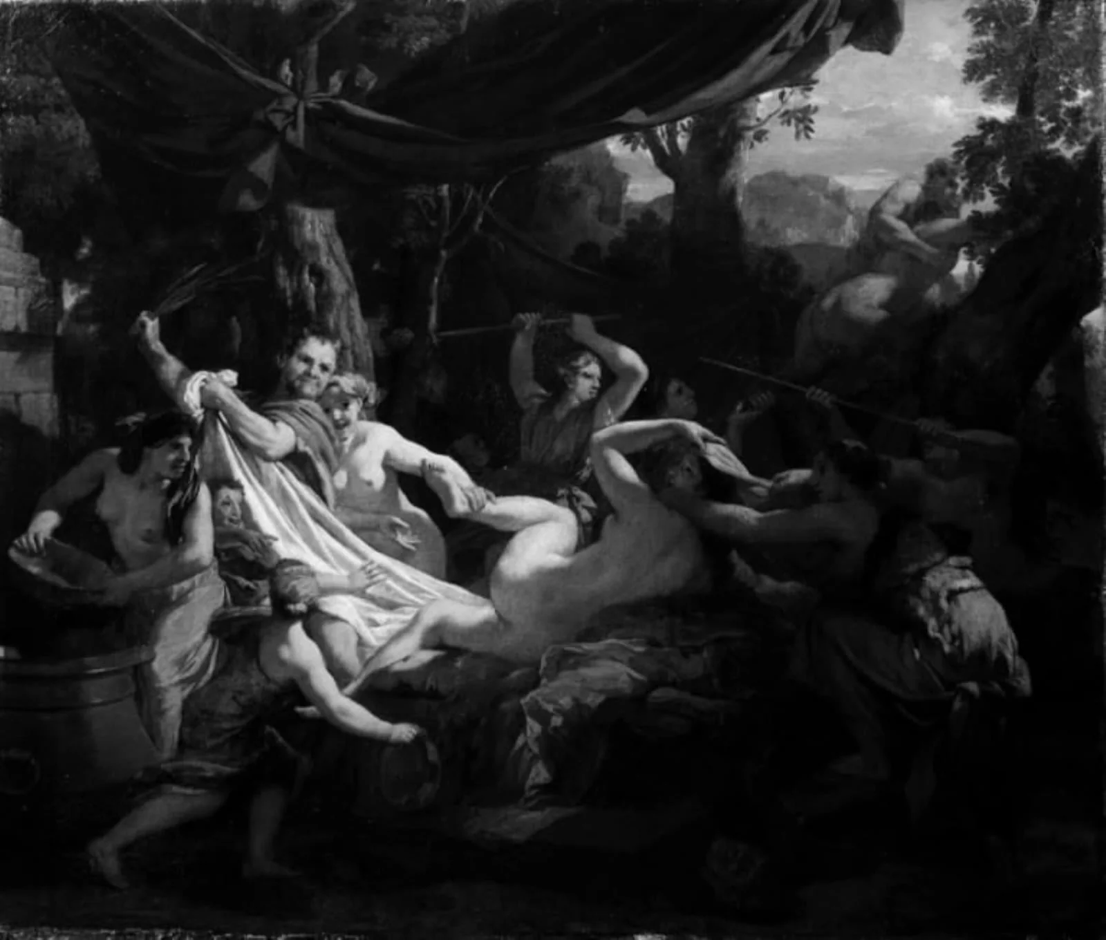 Nymphs Surprised by Satyrs
