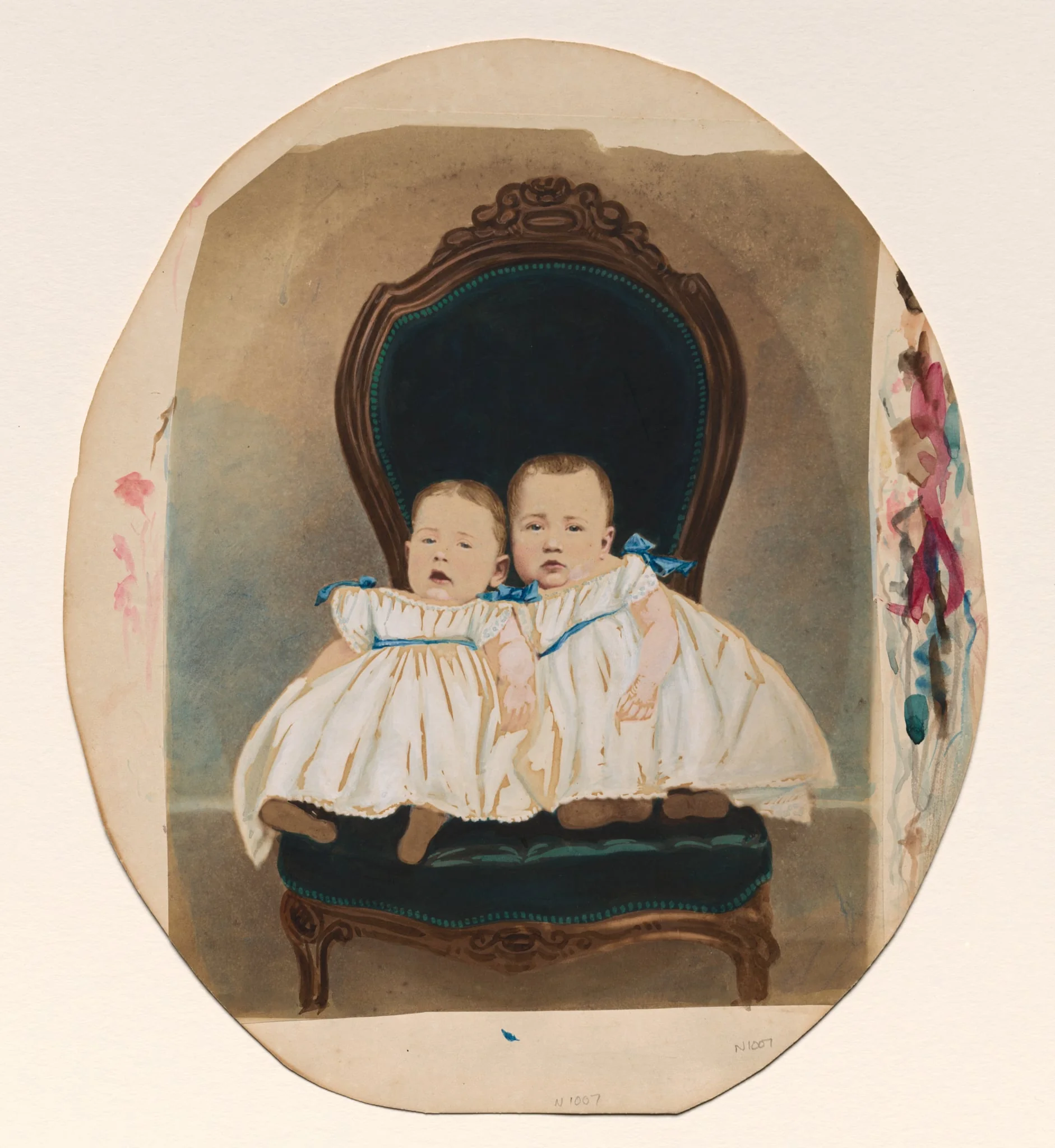 Twin Babies, by Davis Brothers, 1870