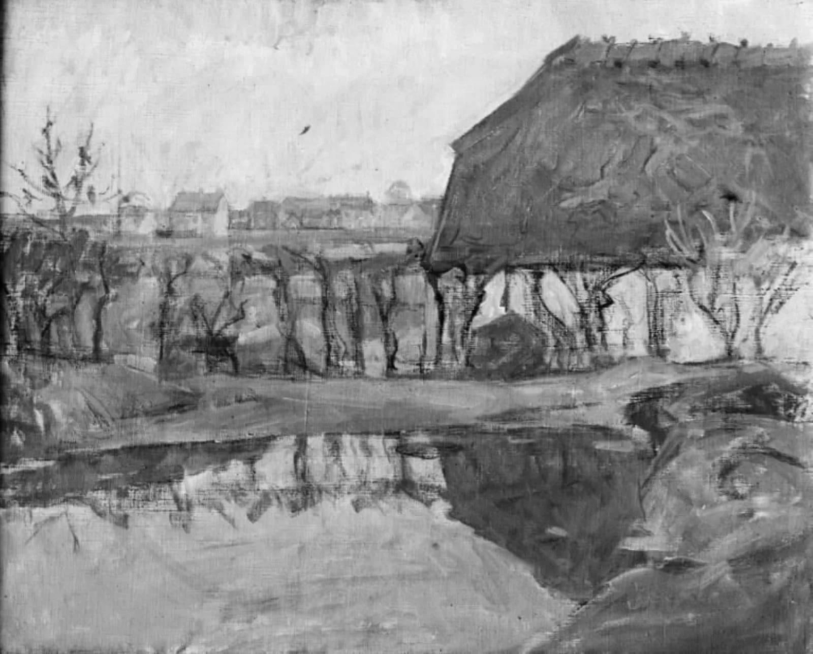 A Farm in Lyngby, Zealand, by Unknown, 1906