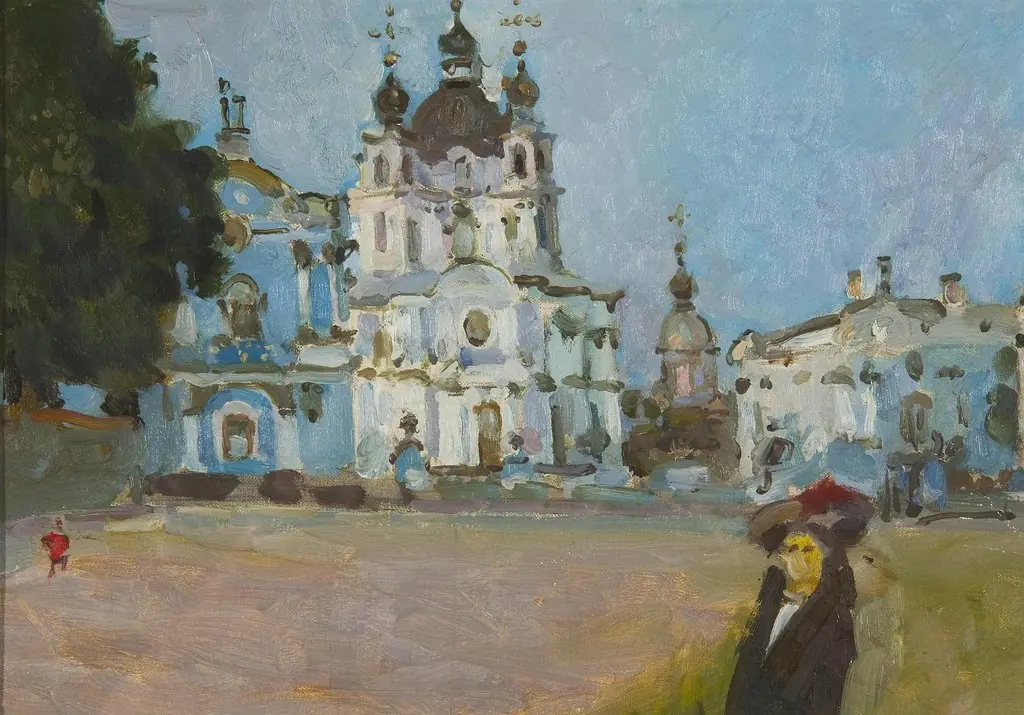 Smolny Cathedral. Sketch
