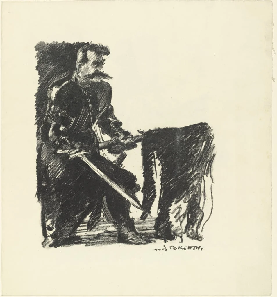 Untitled, by Emil Pottner, Paul Bach, Adolf Edward Herstein Lovis Corinth, ink, 1914
