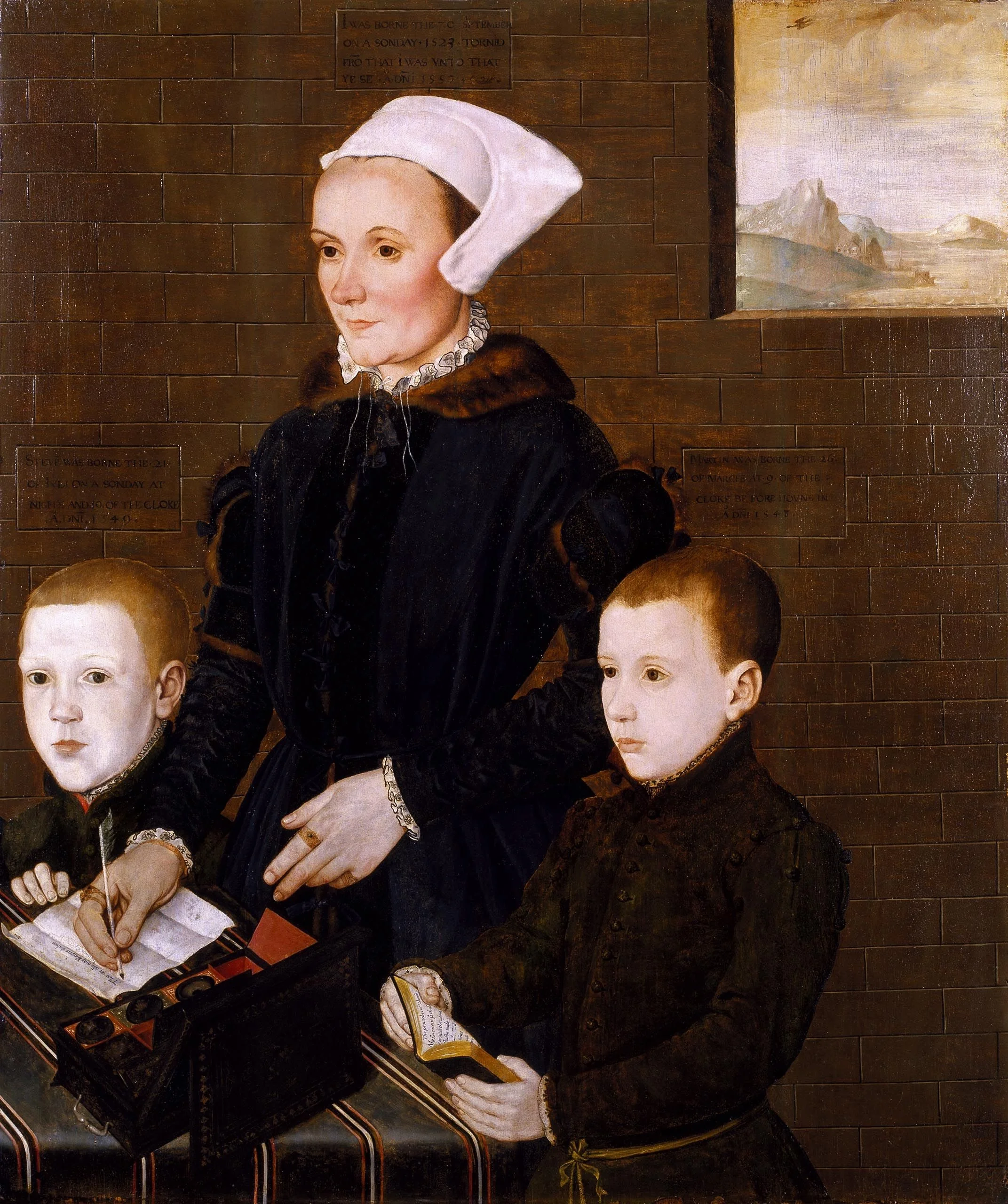 Portrait of Alice Barnham (nee Bradbridge), by Hans Eworth, oil, 1557