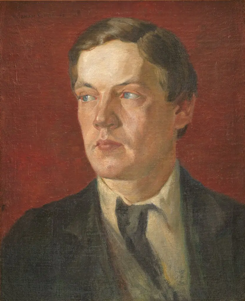 Portræt af den svenske maler Gustaf Wolmar