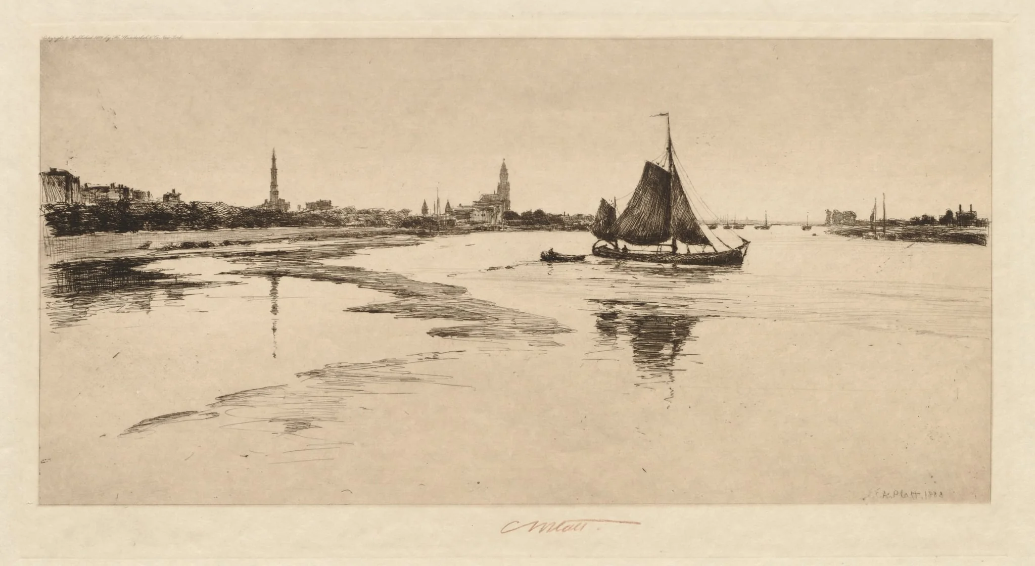 Arnheim on the Rhine, by Charles Adams Platt, 1888