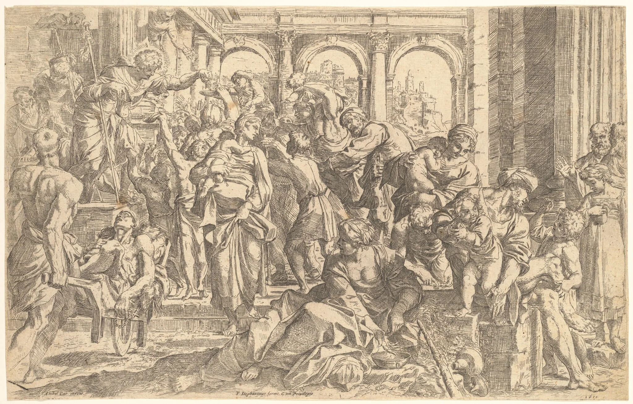 Saint Roch Distributing Alms
