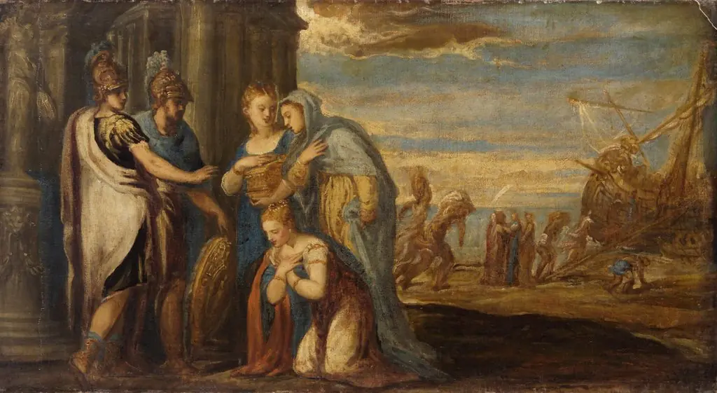 Aeneas Takes Leave of Dido