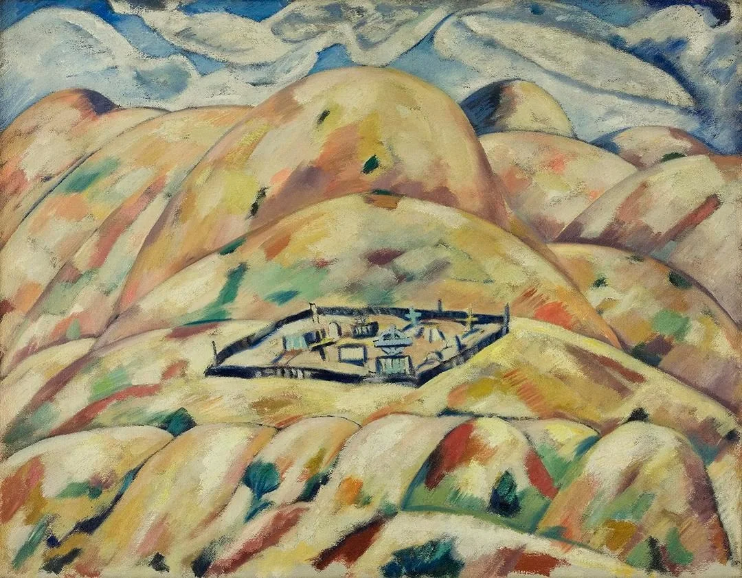New Mexico No. 2, by Marsden Hartley, oil, 1919