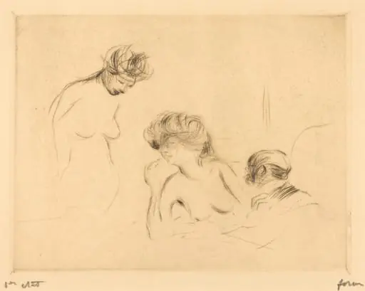 En cabinet particulier (3e planche) (In a Private Room) (third plate)