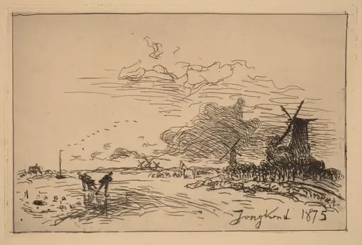Holland Canal, near Rotterdam (Canal de Hollande, pres de Rotterdam (Hiver))