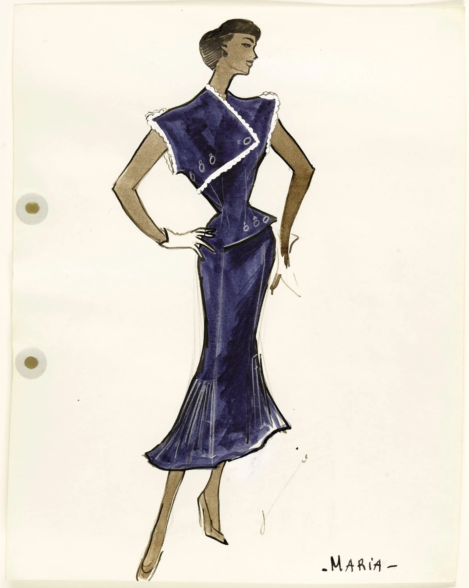'Maria', by Carven, 1951