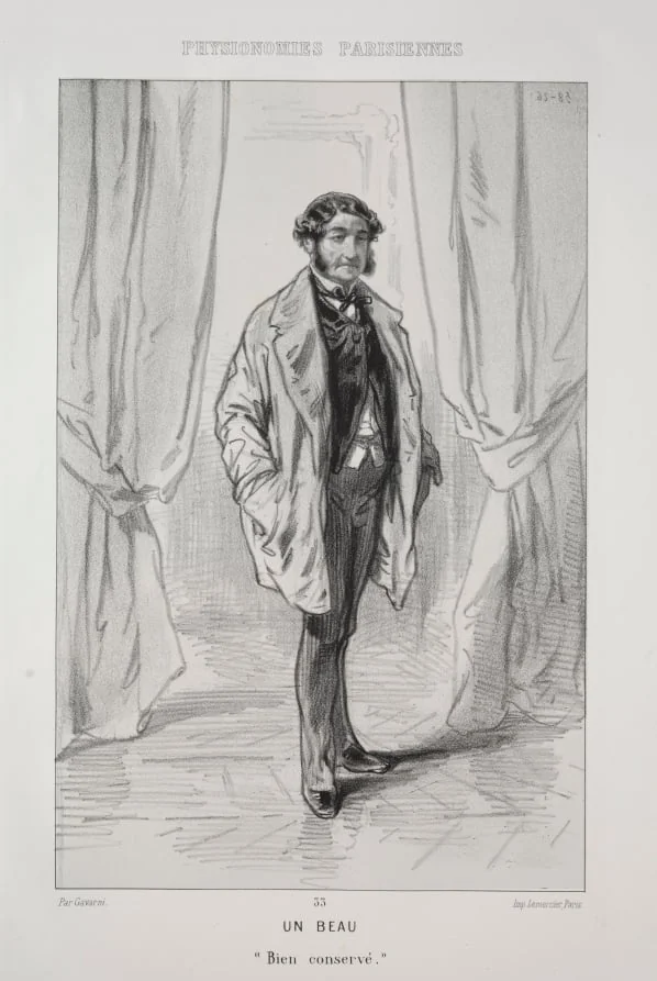 Un Beau, by Paul Gavarni, 1857