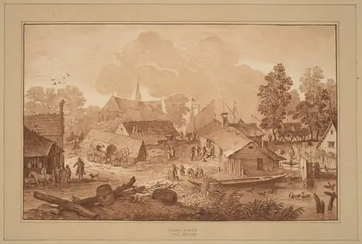 Village with Pond