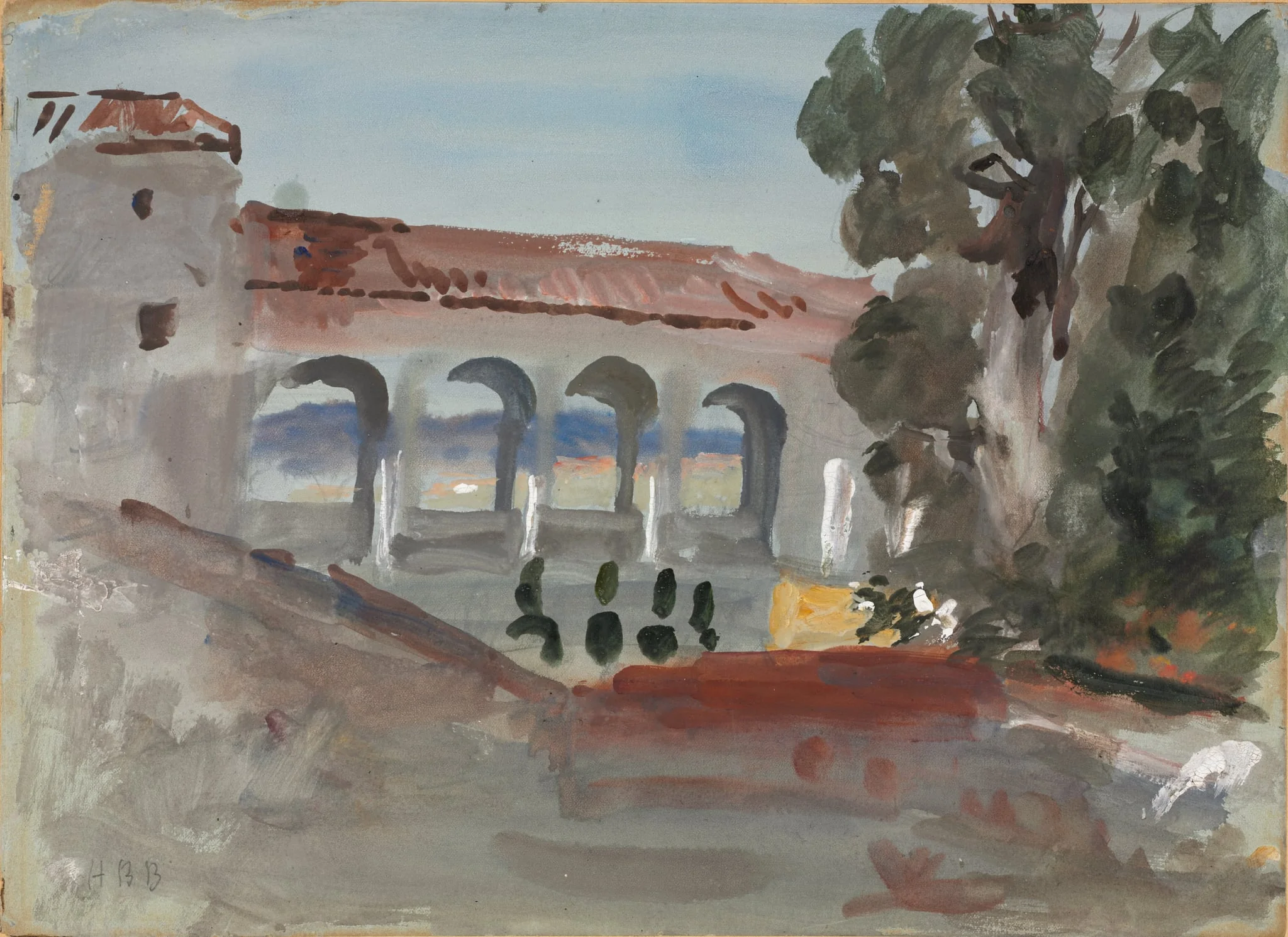Generalife, Granada, by Hercules Brabazon Brabazon, 1876